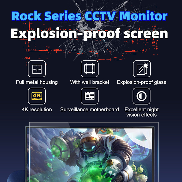 A CCTV monitor that is not afraid of smashing