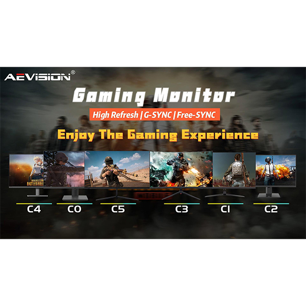 AEVISION's Gaming Monitors are now on the market