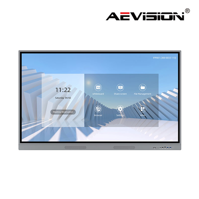 55'' LED interactive touch panel front view