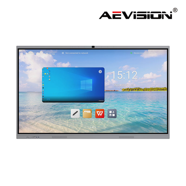 110'' LED interactive touch panel front view