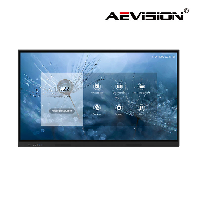 65'' LED interactive touch panel front view